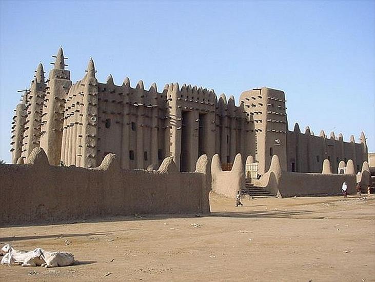 z mułu,gliny,piasku - afryka-mali-Great Mosque of Djenn Djenne, Mali.jpg