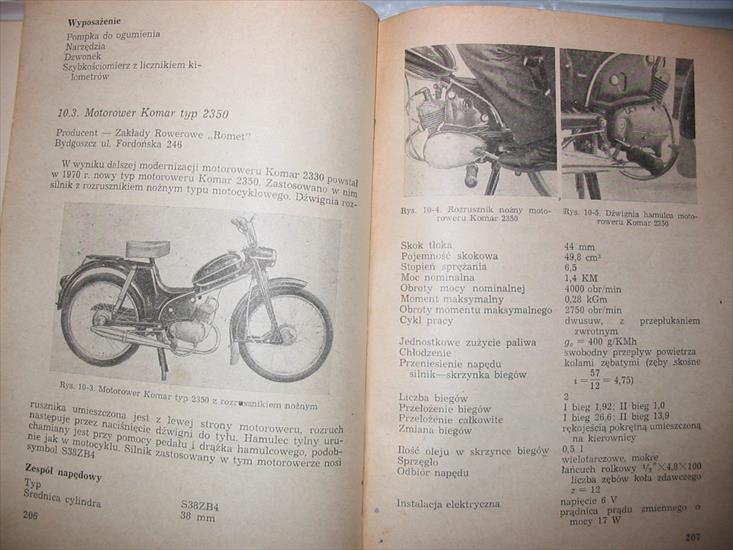 Książka motorower Komar - Jeżdze motorowerem Komar 105.jpg