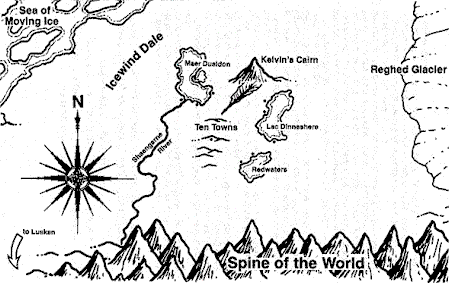 Salvatore, R.A - Salvatore, R.A - Icewind Dale Trilogy 1 - Crystal Shard, The - Map.gif