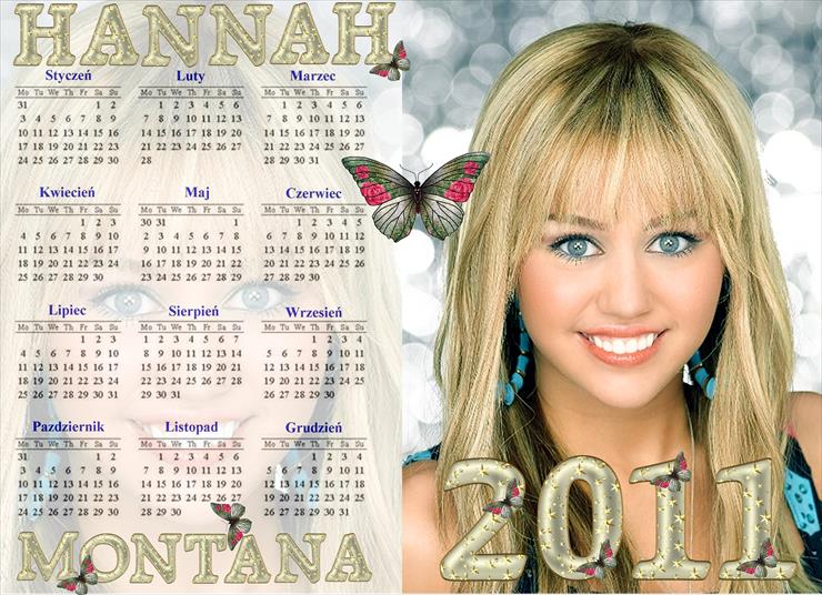 Kalendarze 2011 - kalendarz 2011 hannah montana forever chomik alaola.jpg