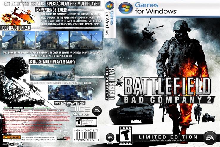 Okładki Płyt DVD i CD Gier PC - battlefield_bad_company_2.jpg