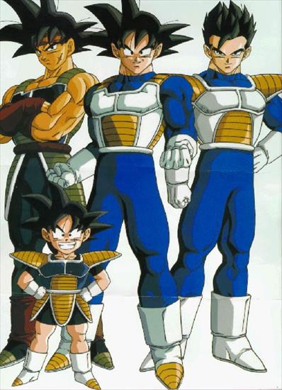 Son Goku i rodzinka - Bardock, Goku, Gohan, Goten.jpg