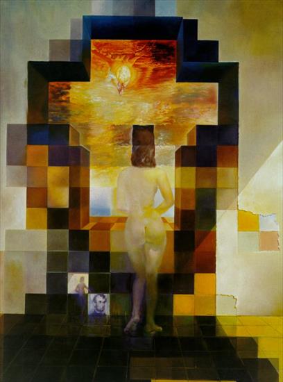 Salvador Dali - 1976_01_Gala Contemplating the Mediterranean Sea Whi...aham Lincoln - Homage to Rothko second version, 1976.jpg