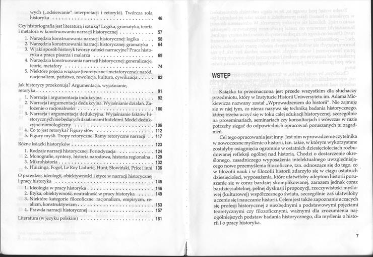 Jerzy Topolski, Wprowadzenie do historii, Poznań 1998 - JT-spistresci2.jpg