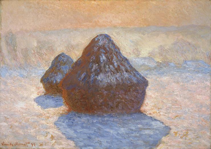 1891-1912 - Claude Monet - Haystacks, White Frost Effect 1891.jpg