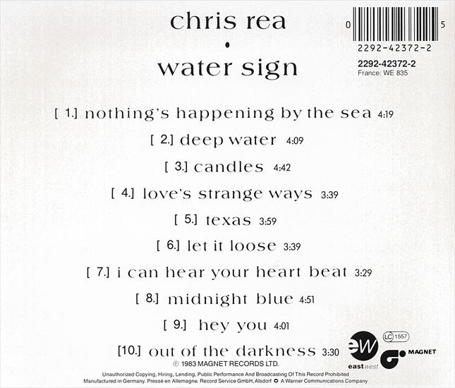 05 CHRIS REA-WATER SIGN  83 - BACK.jpg