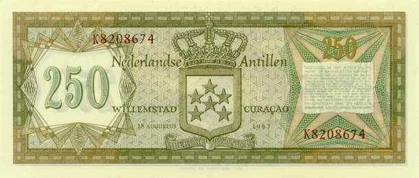 Netherlands Antilles - NetherlandsAntillesP13-250Gulden-1967-donatedfvt_b.jpg