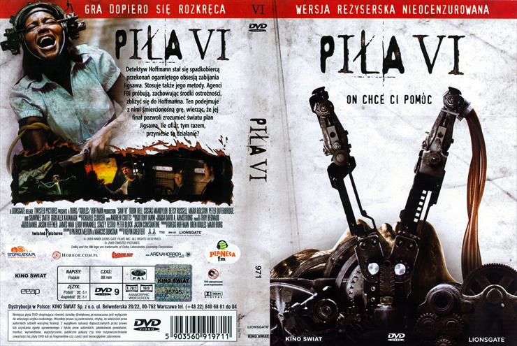 Okładki DVD - Piła VI.jpg
