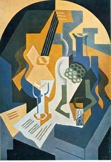 Gris, Juan - Gris Still Life with Fruit Dish and Mandolin, 92x65 cm, Priv.jpg