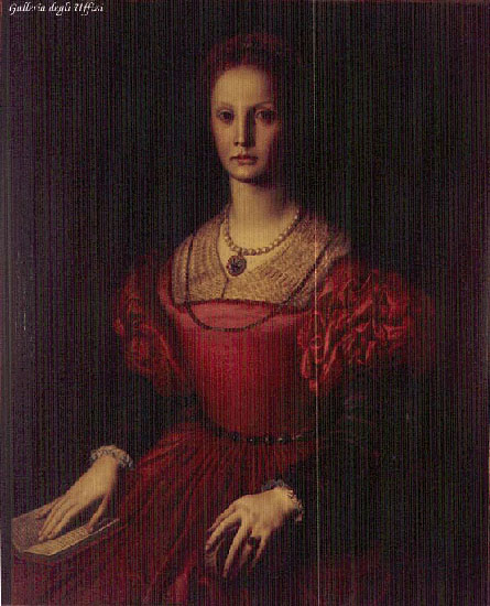 Bronzino,  Agnolo 1503-1572 - Bronzino Portrait of Lucrezia Panciatichi.jpg
