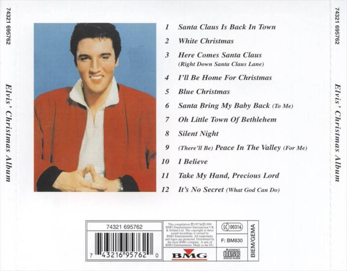 1957 - Elvis Christmas Album - Back.jpg