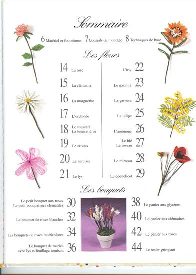 Perles de Rocaille fleur bouquets - Sommaire.jpg