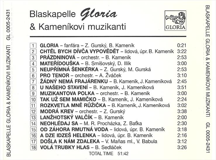 Blaskapelle Gloria - Kamenkovi Muzikanti - Back.jpg