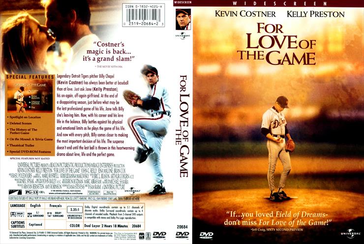 For The Love of The Game 1999 DVDRip XviD - CODY - Cover.jpg