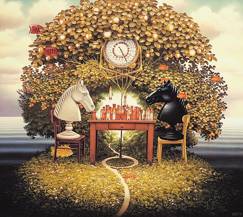 Jacek Yerka - fairytale,chess,clock,fantasy,horse,illustration-262b91f9e7b449559925e08839d81c20_h.jpg