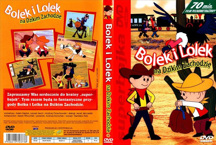 Polskie DVD Okładki - Bolek i  Lolek na dzikim zachodzie.jpg