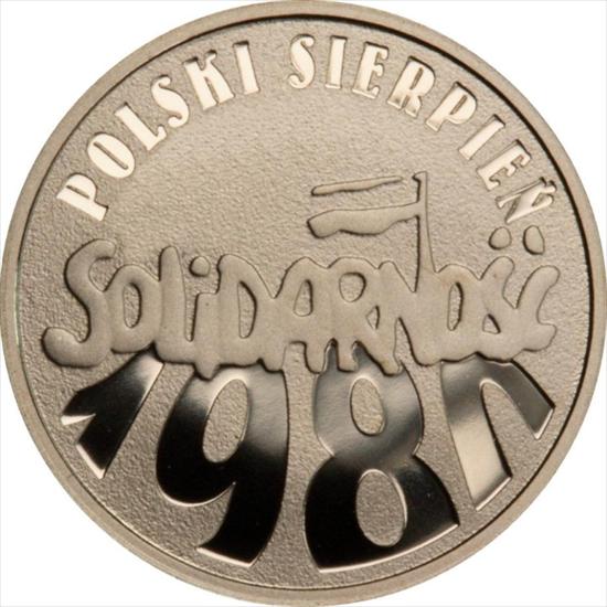 Monety Okolicznościowe Złote Au - 2010 - Polski sierpień 1980.JPG