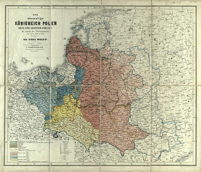 Mapy Polski - Das ehemalige Konigreich Polen nach den Grenzen von 1772   1872_m.jpg