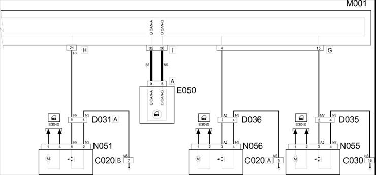 Fiat Panda II Schematy JPG wiring diagrams - Zamek centralny 2.jpg
