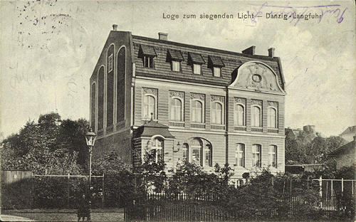 wrzeszcz langfuhr - Budynek loży masońskiej Pod zwycieskim swiatlem Langfuhr - Loge zum siegenden Licht.jpg
