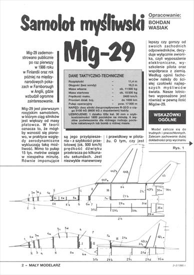 MM 1995-02-03 -  MiG-29 kod NATO Fulcrum współczesny radziecki samolot myśliwski w barwach polskich - 02.jpg