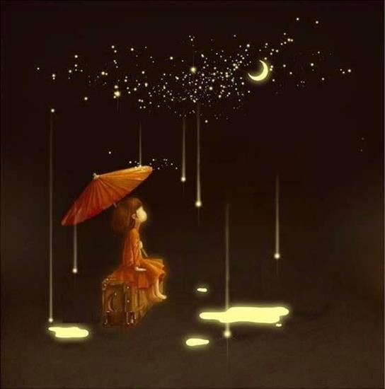 Obrazy-sentencje - Pozwól duszy, by przeszył ją metafizyczny dreszcz,...a gwiazdy ci się zmienią w deszcz świetlistych łez.jpg
