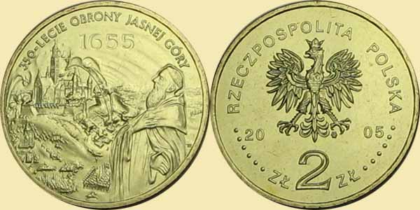 monety polskie - polska2005jasnagora2zlote.JPG