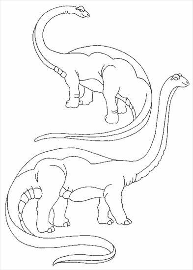 Dinozaury- dużo - Dinozaury - kolorowanka 45.gif