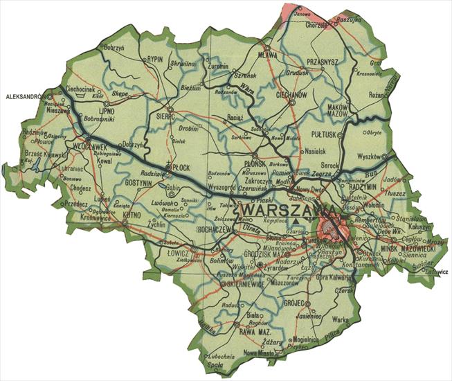 mapy Europa , Polska - warszawskie1.gif