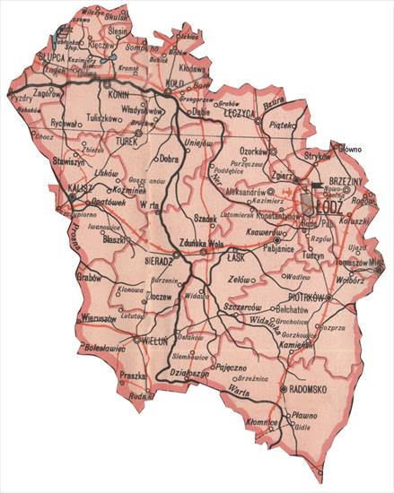 mapy Europa , Polska - lodzkie1.gif