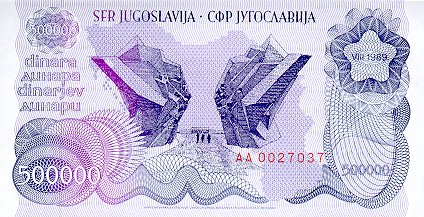 JUGOSŁAWIA - 1989 - 500 000 dinarów b.jpg