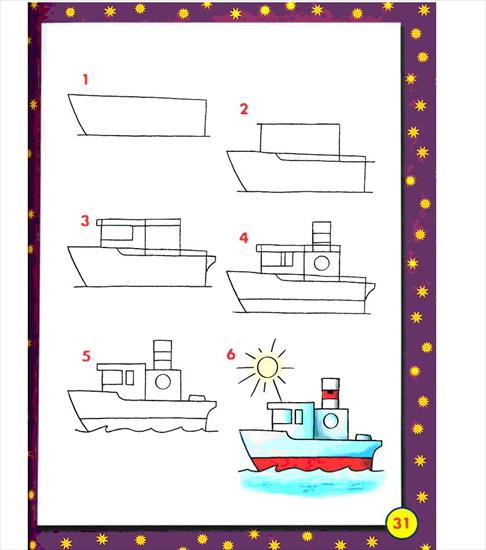 Dzieci - Kurs Rysowania - statek.JPG