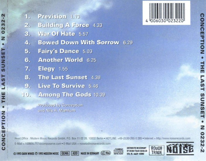 Conception - 1991 - Last Sunset - Conception - The Last Sunset Reissue - Back.jpg