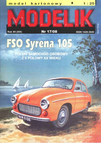 Modelik 2008-17 - FSO Syrena 105 polski samochód osobowy z II połowy XX wieku - 01.jpg