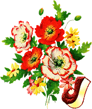 Alfabety z Bukietem kwiatów - 021 - J.gif