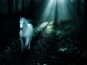 Konie,jednorożce i koniki - Unicorn_by_Amethystana.jpg